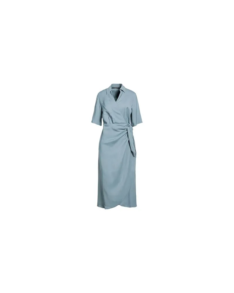 Department 5 KLEIDER - Midi-Kleiderauf YOOX.COM Taubenblau