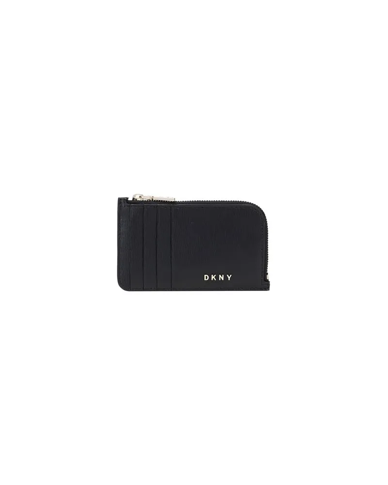 DKNY BRYANT-ZIP CARD HOLD  - Kleinlederwaren - Portemonnaiesauf YOOX.COM Schwarz