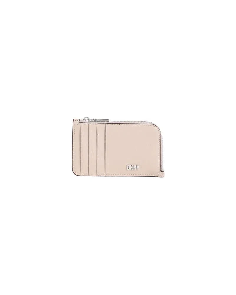DKNY BRYANT-ZIP CARD HOLD  - Kleinlederwaren - Portemonnaiesauf YOOX.COM Hellbraun