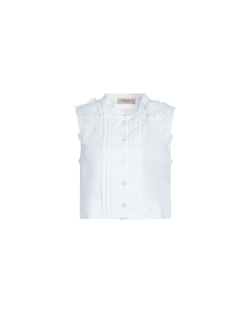 Twin-Set TOPS - Hemdenauf YOOX.COM Weiß