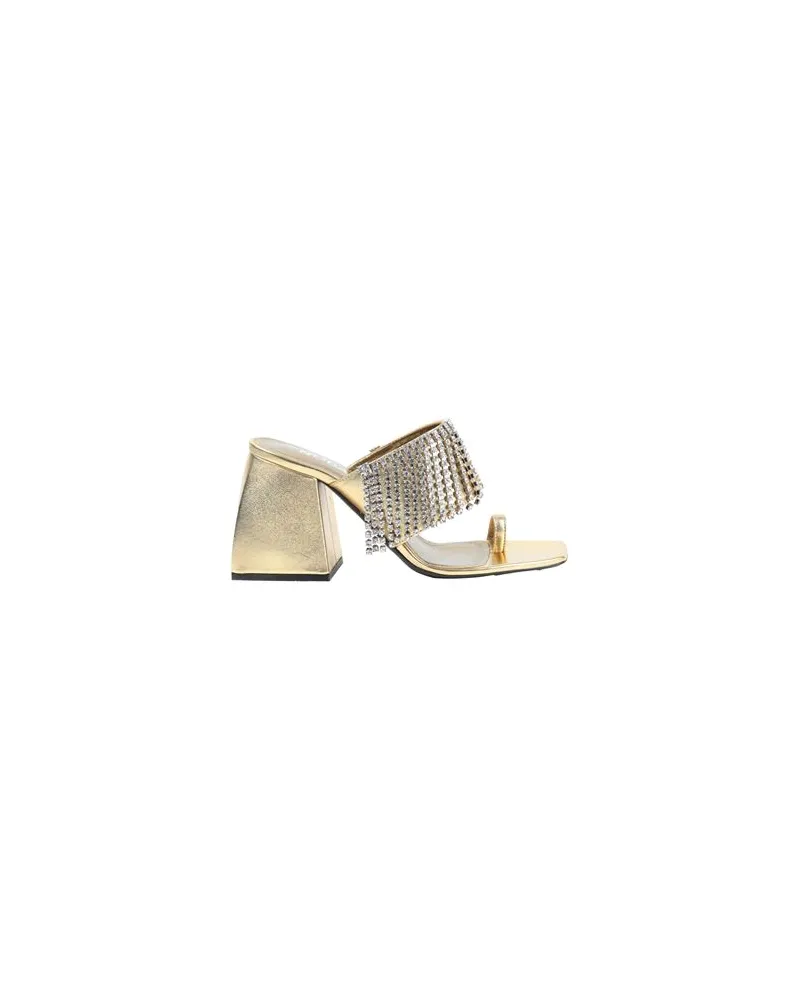 NODALETO SCHUHE - Zehentrennerauf YOOX.COM Gold