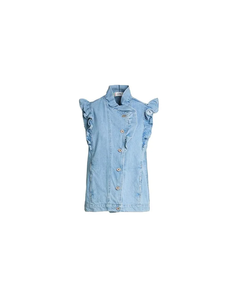 Please JACKEN & MÄNTEL - Jeansjacken/Mäntelauf YOOX.COM Blau