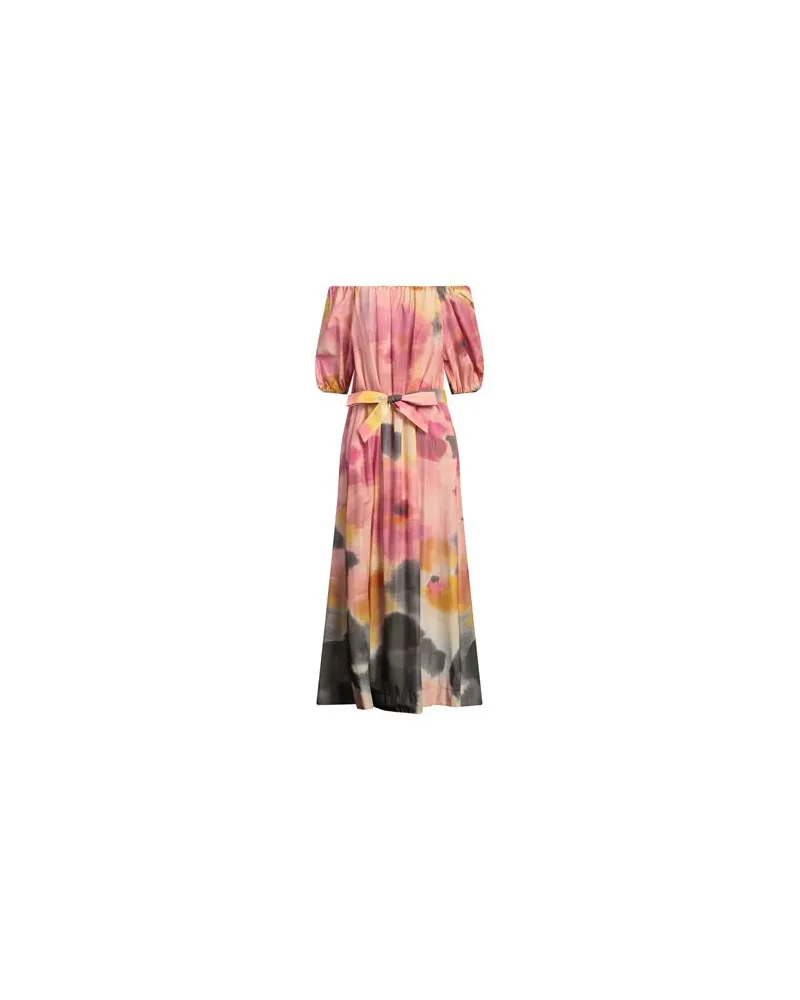 Icona By Kaos KLEIDER - Maxi-Kleiderauf YOOX.COM Rosa