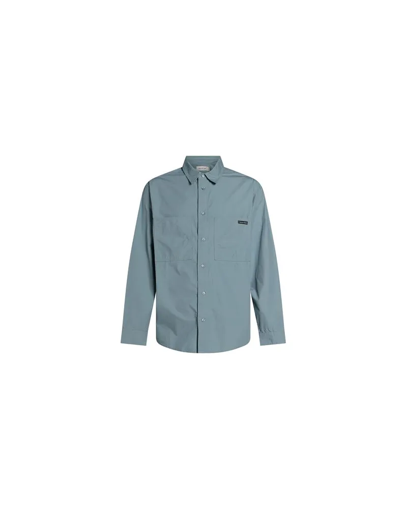 Calvin Klein TOPS - Hemdenauf YOOX.COM Hellblau