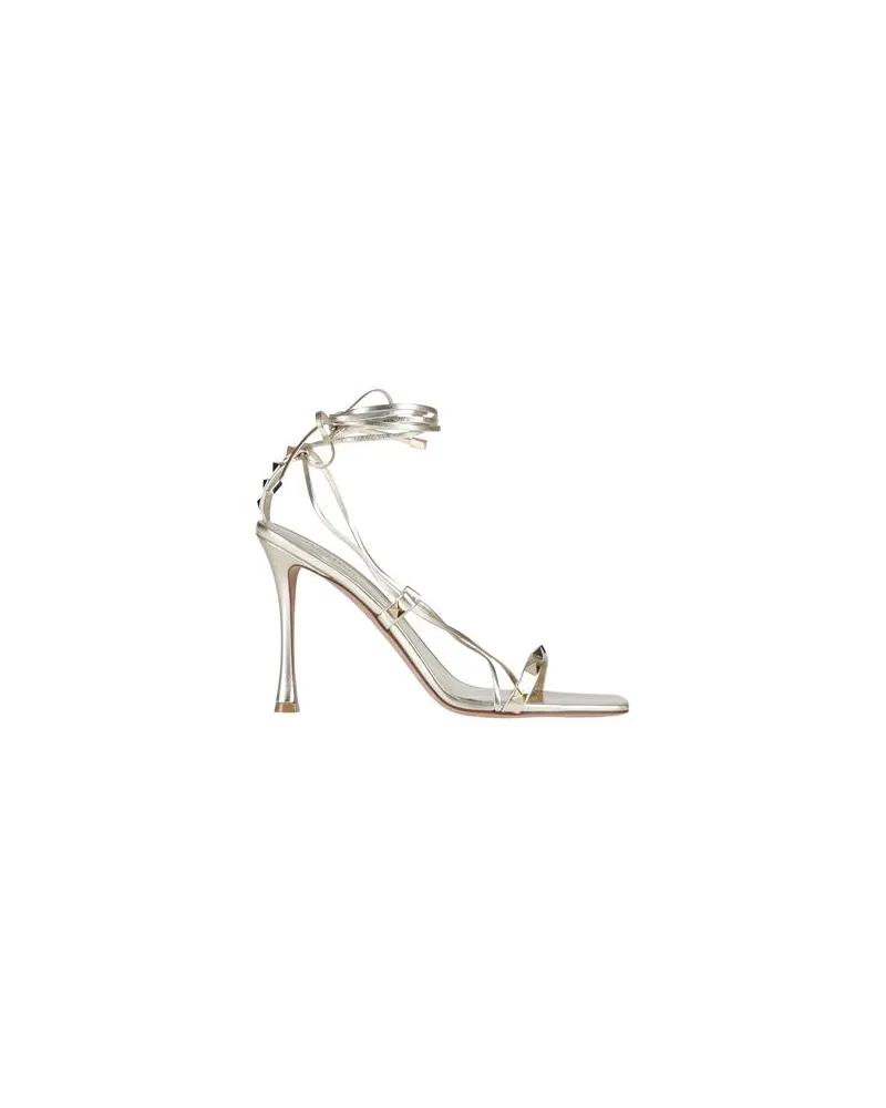 Valentino Garavani SCHUHE - Sandalenauf YOOX.COM Platin