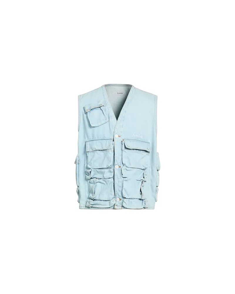 Amish JACKEN & MÄNTEL - Jeansjacken/Mäntelauf YOOX.COM Blau