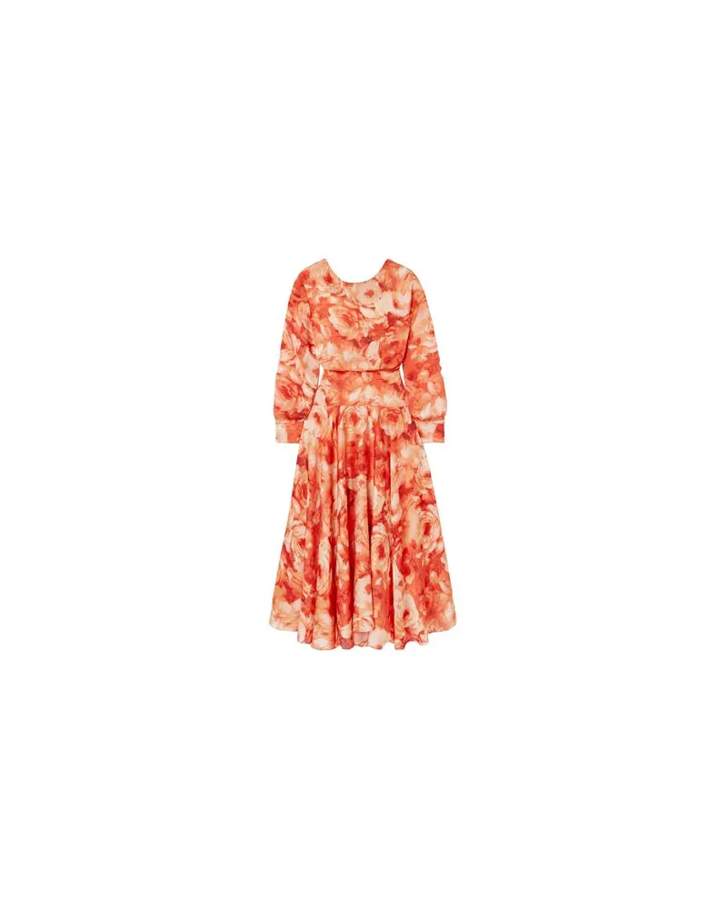 GALVAN KLEIDER - Midi-Kleiderauf YOOX.COM Orange