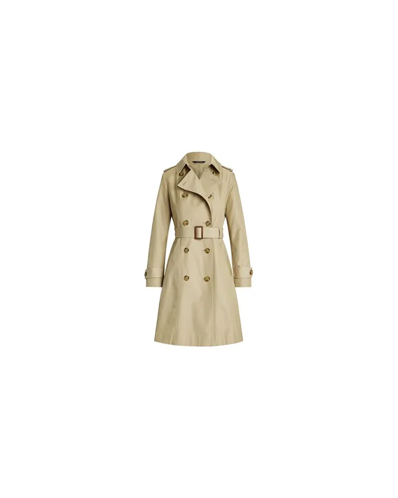 Ralph Lauren DOUBLE-BREASTED COTTON-BLEND TRENCH COAT  - JACKEN & MÄNTEL - Jacken, Mäntel & Trenchcoatsauf YOOX.COM Beige