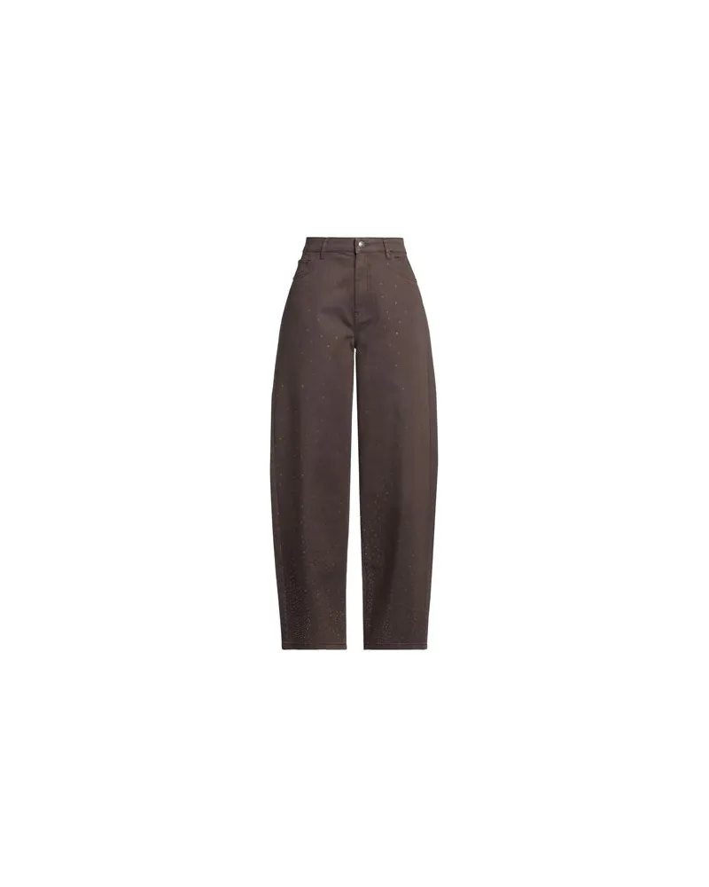 ROTATE Birger Christensen HOSEN & RÖCKE - Hosenauf YOOX.COM Braun
