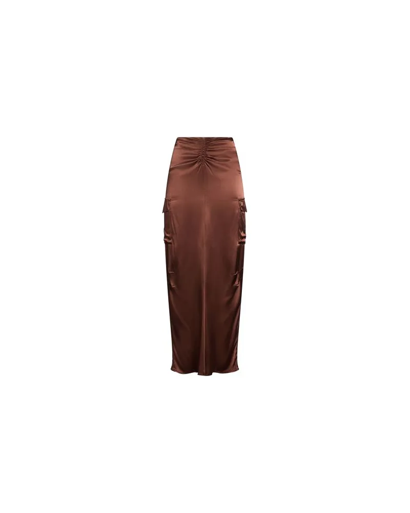 Manila Grace HOSEN & RÖCKE - Maxi-Röckeauf YOOX.COM Schokobraun