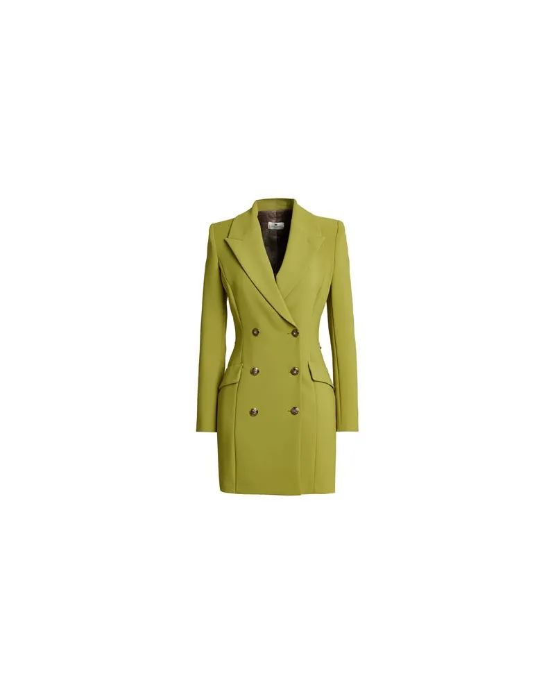 Elisabetta Franchi KLEIDER - Mini-Kleiderauf YOOX.COM Limettengrün