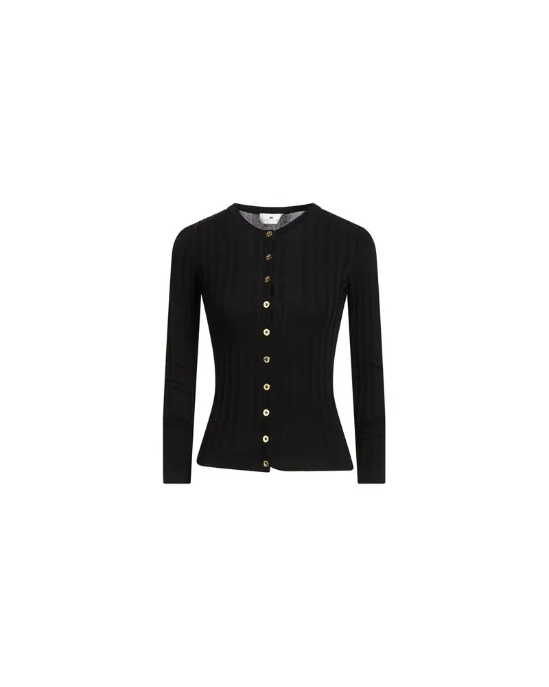 Elisabetta Franchi STRICKWAREN - Strickjackenauf YOOX.COM Schwarz