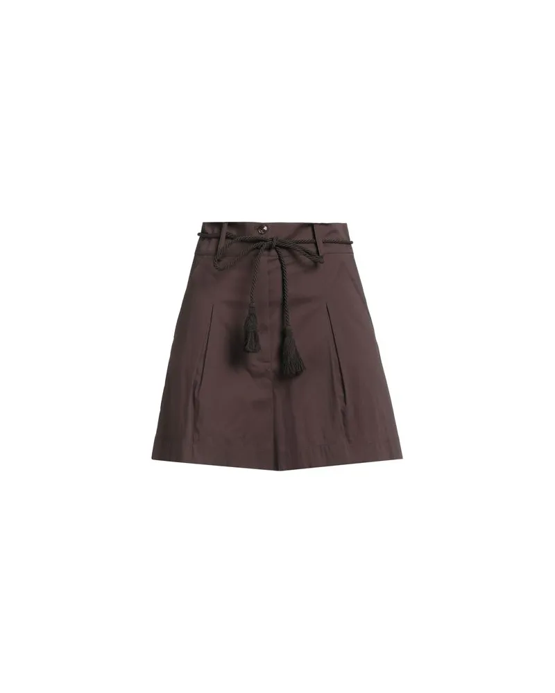 Patrizia Pepe HOSEN & RÖCKE - Shorts & Bermudashortsauf YOOX.COM Dunkelbraun