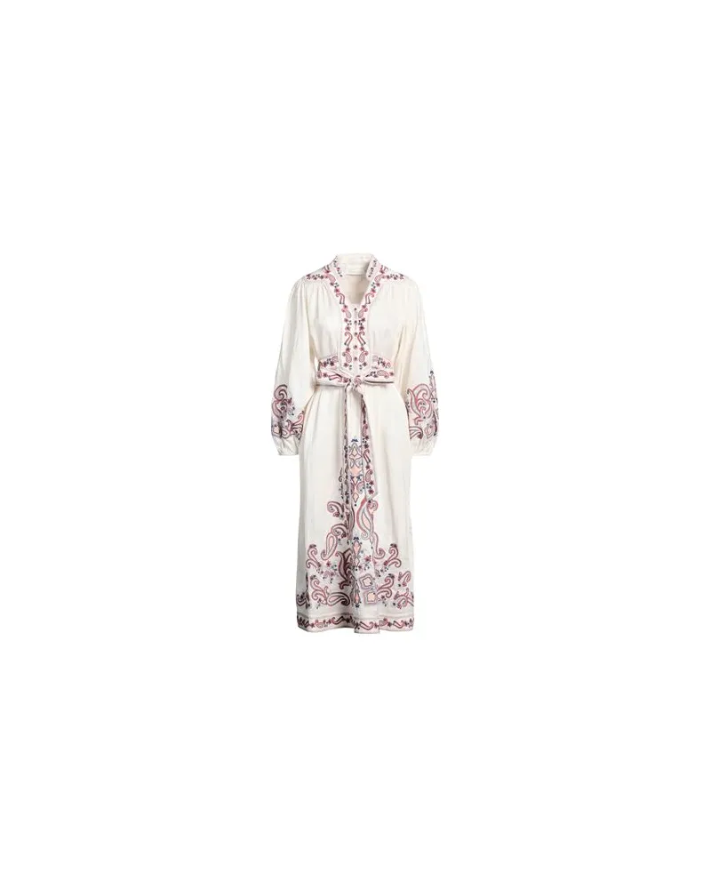 Zimmermann KLEIDER - Midi-Kleiderauf YOOX.COM Elfenbein