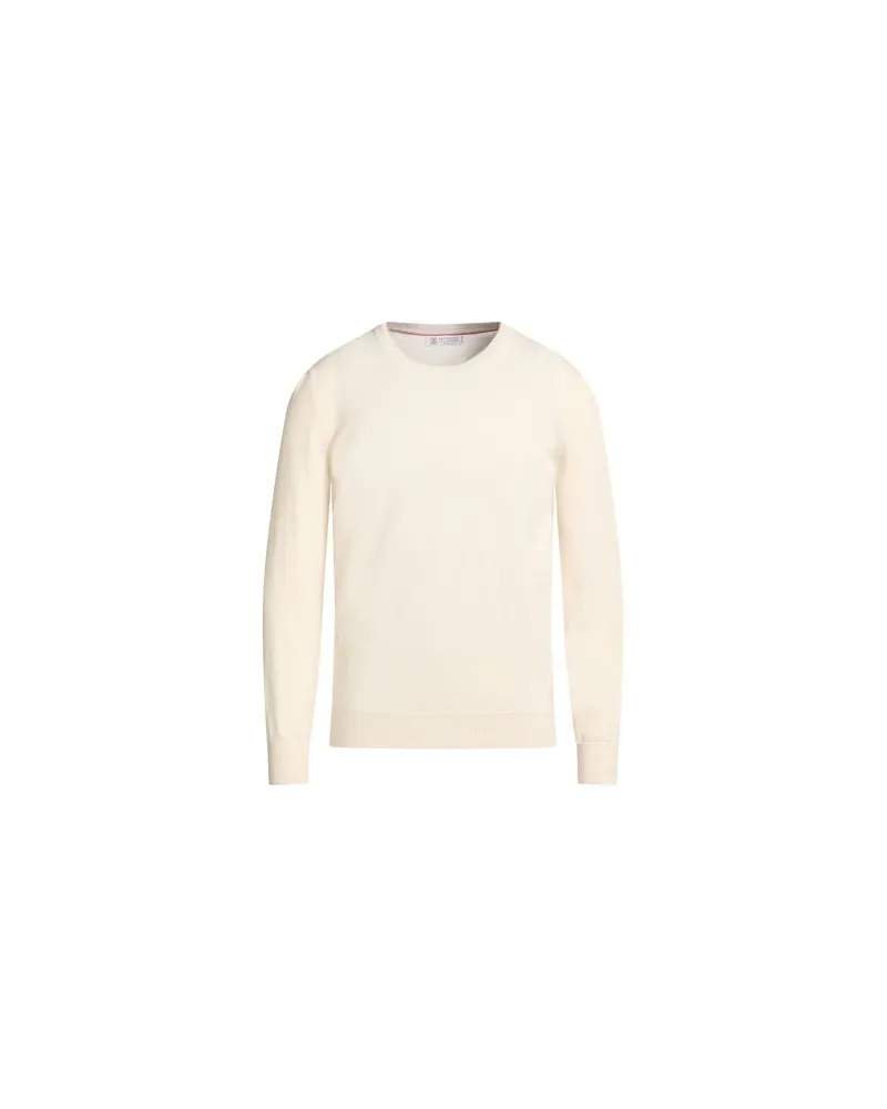 Brunello Cucinelli STRICKWAREN - Pulloverauf YOOX.COM Cremeweiß