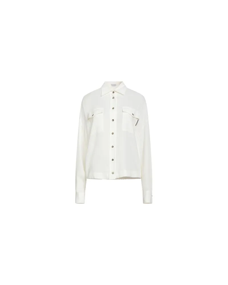 Brunello Cucinelli TOPS - Hemdenauf YOOX.COM Elfenbein