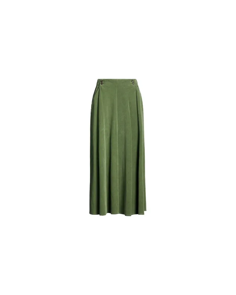 PANICALE Cashmere HOSEN & RÖCKE - Maxi-Röckeauf YOOX.COM Militärgrün