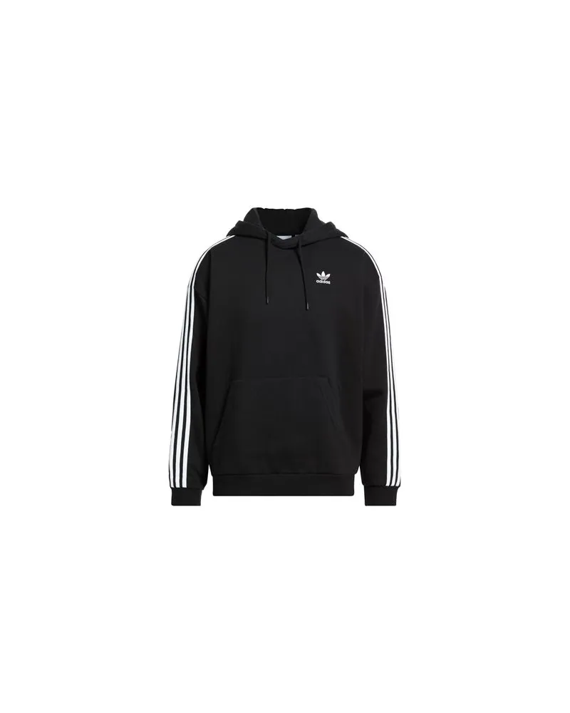 adidas BAGGY HOODIE  - TOPS - Sweatshirtsauf YOOX.COM Schwarz