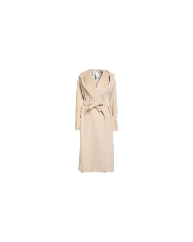 Hevò JACKEN & MÄNTEL - Mäntelauf YOOX.COM Beige