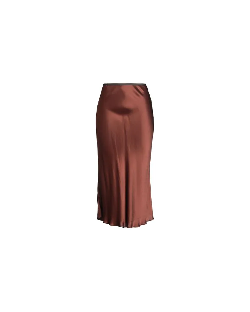SIYU HOSEN & RÖCKE - Midi-Röckeauf YOOX.COM Braun