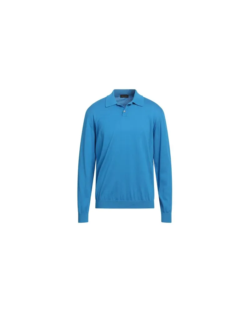 Roberto Collina STRICKWAREN - Pulloverauf YOOX.COM Azurblau