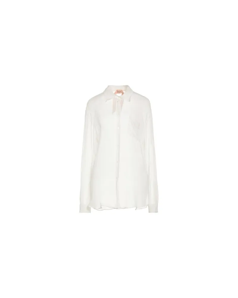 N° 21 TOPS - Hemdenauf YOOX.COM Cremeweiß