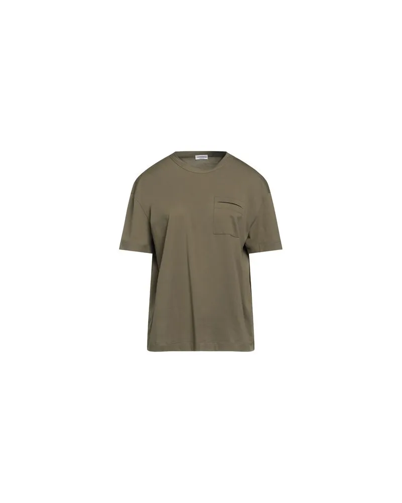 Brunello Cucinelli TOPS - T-shirtsauf YOOX.COM Militärgrün