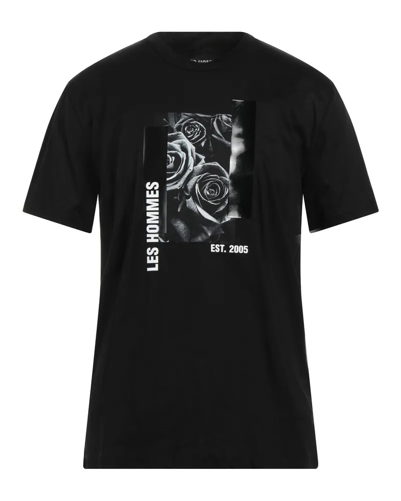 Les Hommes T-shirts Schwarz