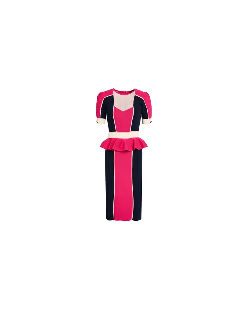 Elisabetta Franchi KLEIDER - Midi-Kleiderauf YOOX.COM Fuchsia
