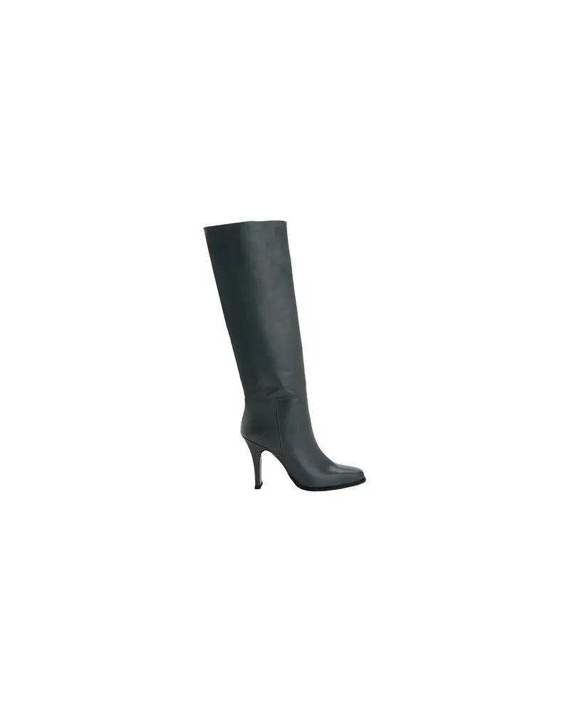 8 by Yoox LEATHER SQUARE-TOE BOOTS  - SCHUHE - Stiefelauf YOOX.COM Blei