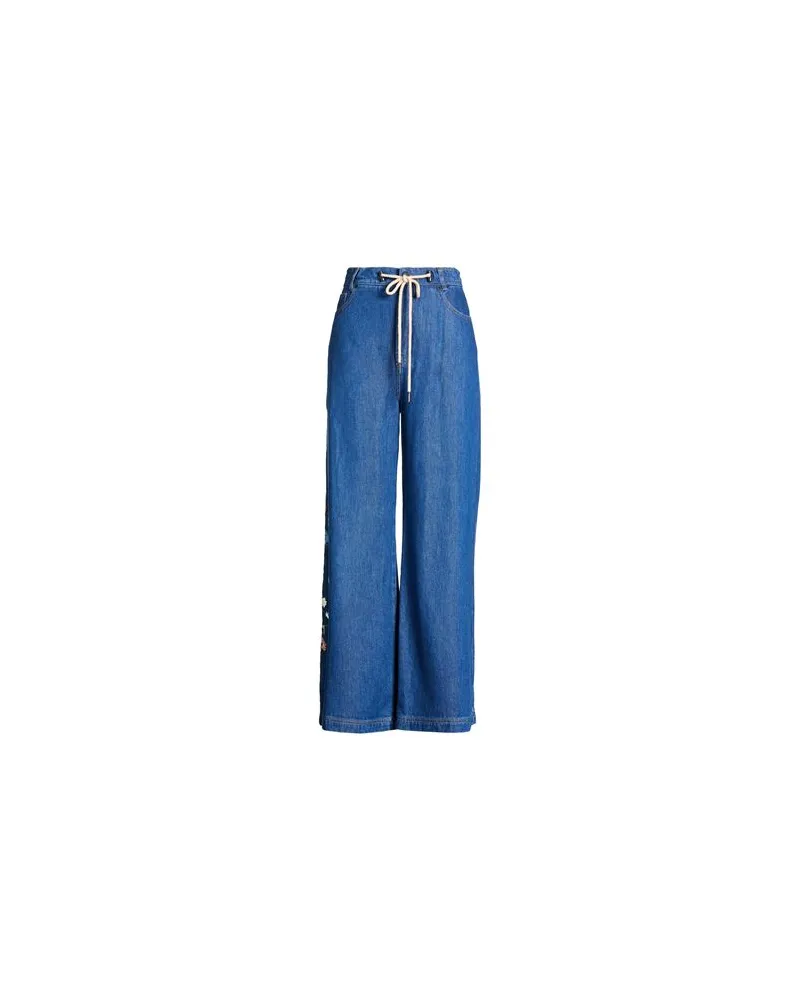 MUNTHE HOSEN & RÖCKE - Jeanshosenauf YOOX.COM Blau