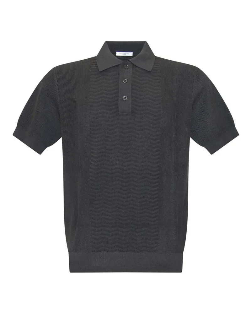 Paolo Pecora Milano Poloshirt Schwarz