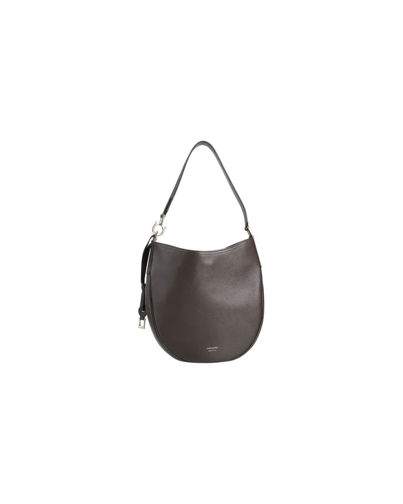 Ferragamo TASCHEN - Schultertaschenauf YOOX.COM Dunkelbraun