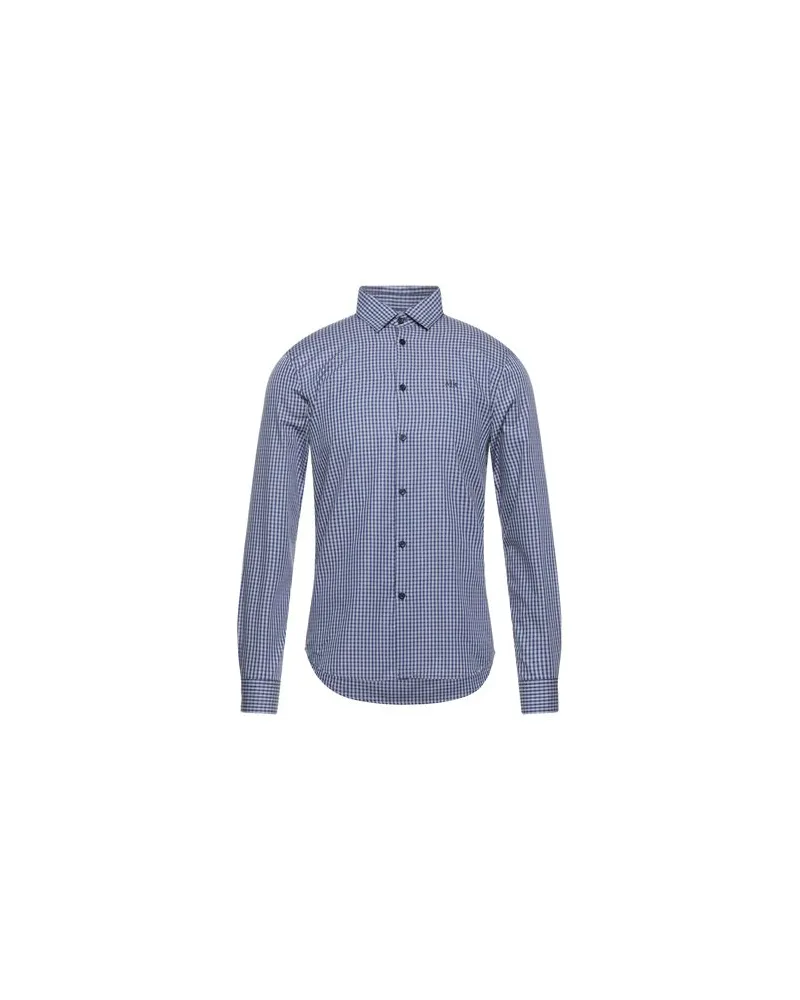 Armani Exchange TOPS - Hemdenauf YOOX.COM Blau