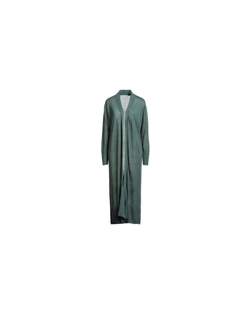Majestic STRICKWAREN - Strickjackenauf YOOX.COM Dunkelgrün