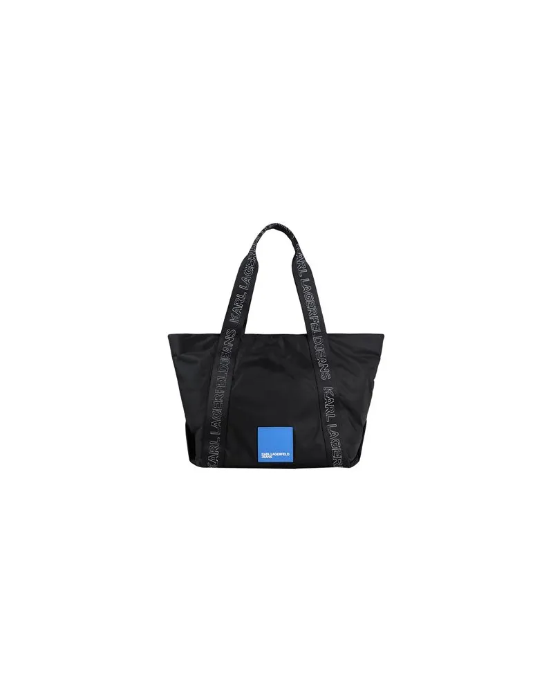 Karl Lagerfeld URBAN NYLON TOTE  - TASCHEN - Schultertaschenauf YOOX.COM Schwarz