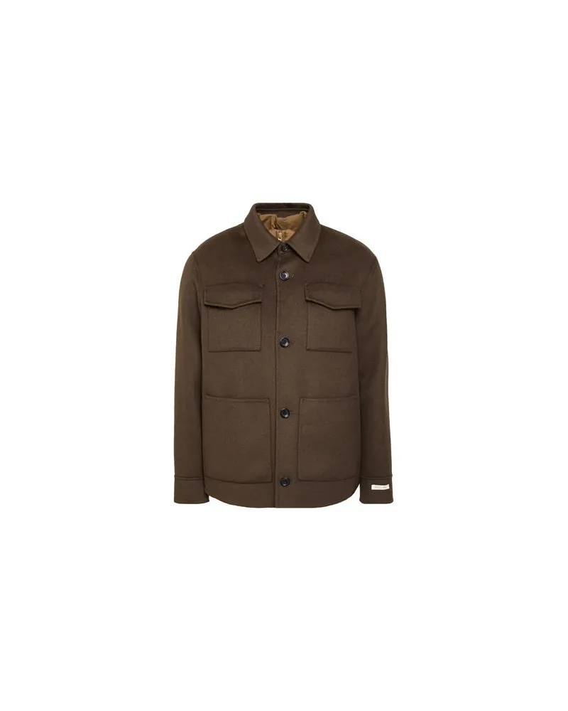 Paltò JACKEN & MÄNTEL - Mäntelauf YOOX.COM Militärgrün