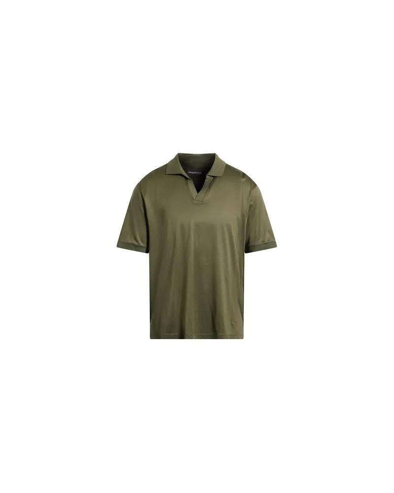 Emporio Armani TOPS - Poloshirtsauf YOOX.COM Militärgrün