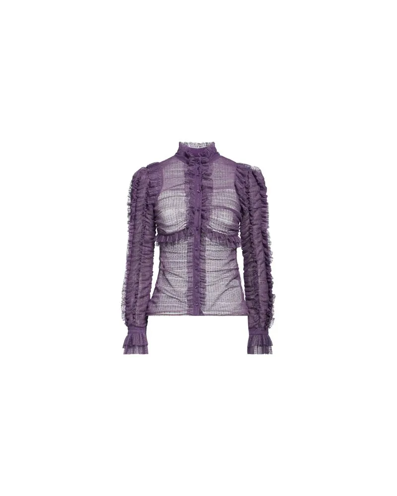 Elisabetta Franchi TOPS - Hemdenauf YOOX.COM Dunkelviolett