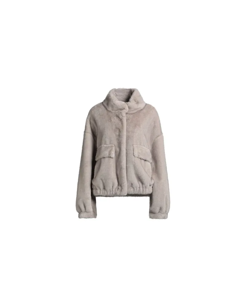 MAX&MOI JACKEN & MÄNTEL - Shearling- & Kunstfellauf YOOX.COM Maulwurfsgrau