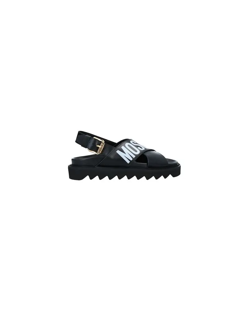 Moschino SCHUHE - Sandalenauf YOOX.COM Schwarz