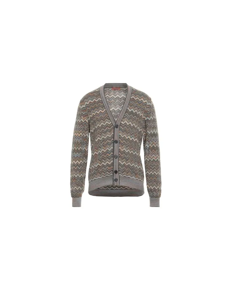 Missoni STRICKWAREN - Strickjackenauf YOOX.COM Militärgrün