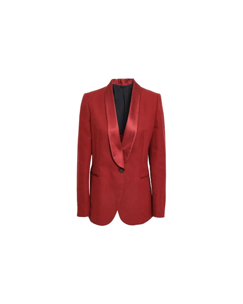 Brunello Cucinelli ANZÜGE und CO-ORDS - Blazersauf YOOX.COM Ziegelrot