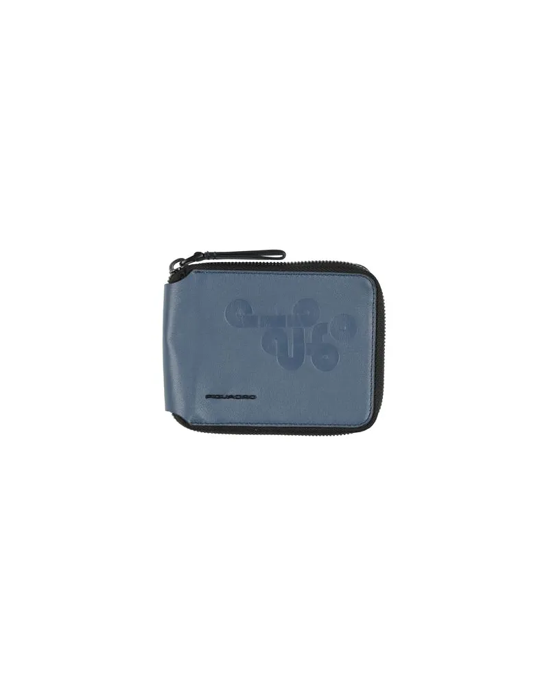 Piquadro Kleinlederwaren - Brieftaschenauf YOOX.COM Taubenblau