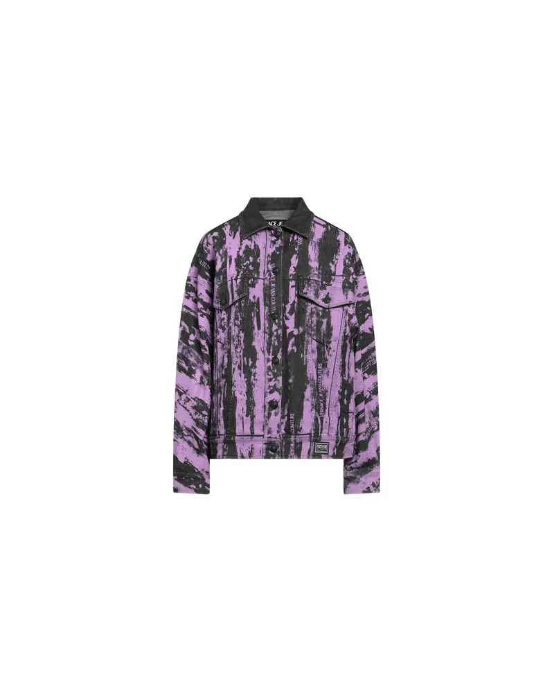 Versace Jeans JACKEN & MÄNTEL - Jeansjacken/Mäntelauf YOOX.COM Violett