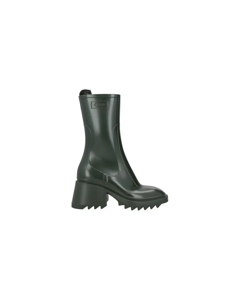 Chloé SCHUHE - Stiefelettenauf YOOX.COM Militärgrün