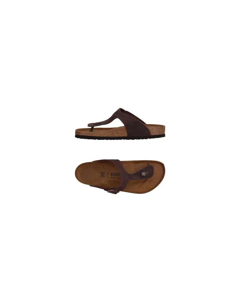 Birkenstock SCHUHE - Zehentrennerauf YOOX.COM Dunkelbraun