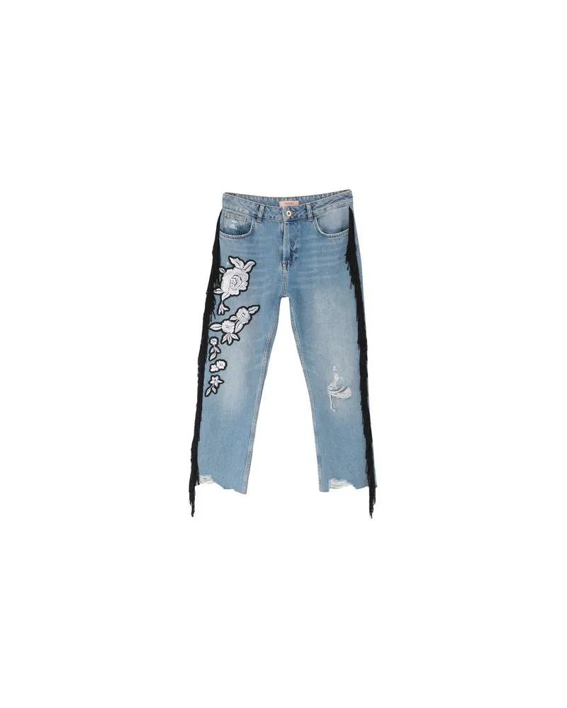 Twin-Set HOSEN & RÖCKE - Jeanshosenauf YOOX.COM Blau