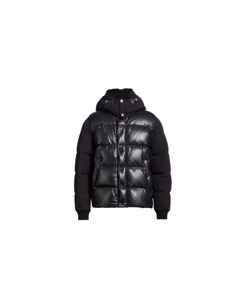 MOORER JACKEN & MÄNTEL - Pufferjacken & Daunenjackenauf YOOX.COM Schwarz