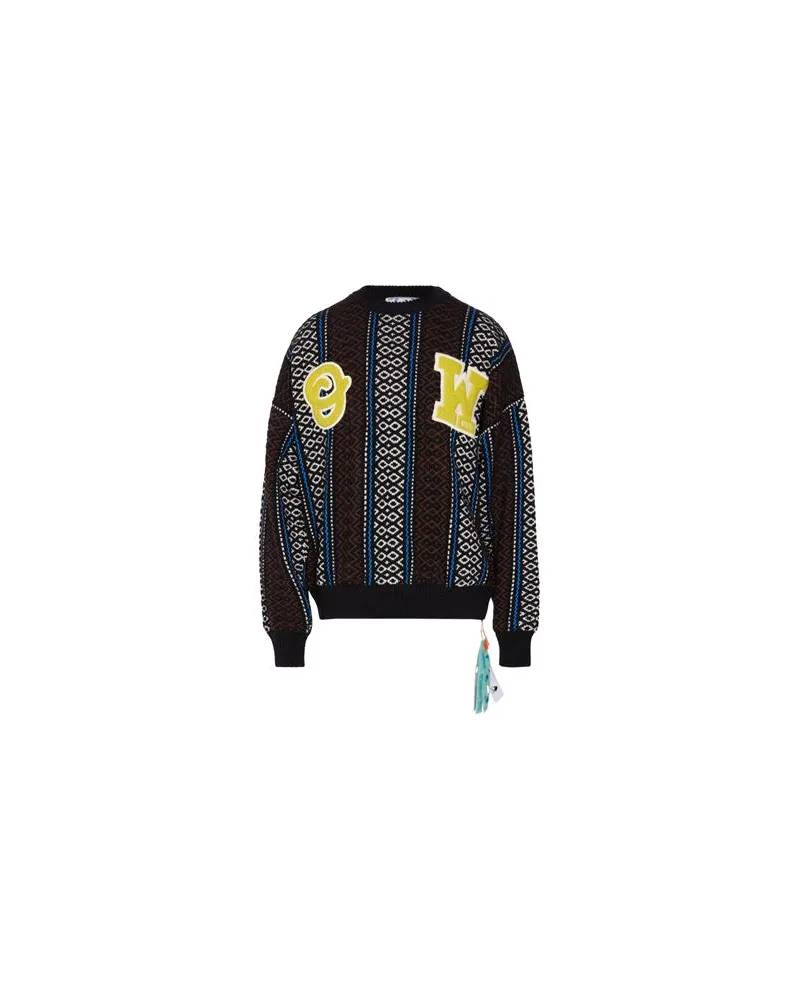 OFF-WHITE STRICKWAREN - Pulloverauf YOOX.COM Dunkelbraun